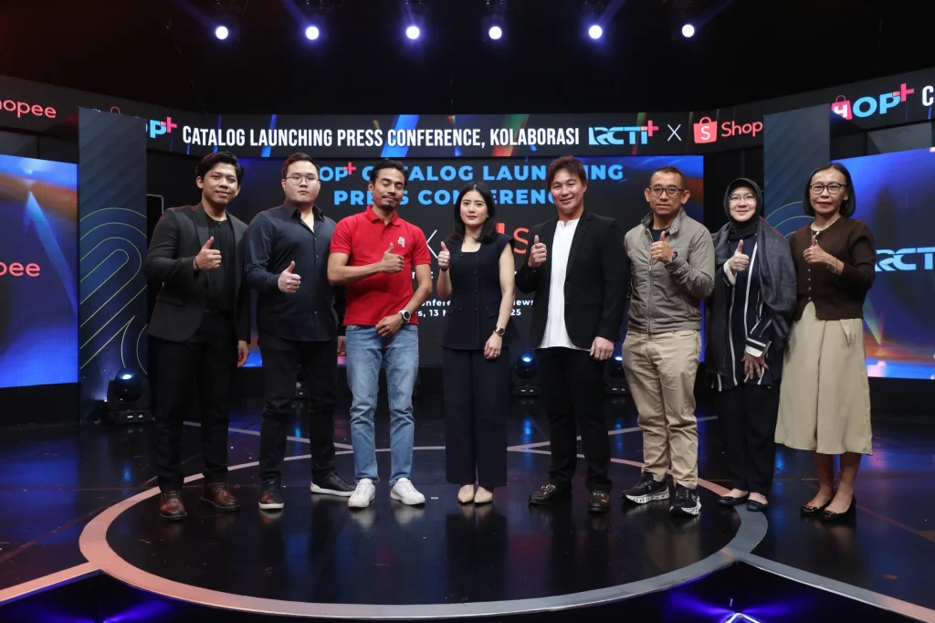 Rcti+ resmi berkolaborasi dengan shopee. (Foto: Istimewa)