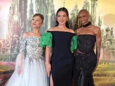 Raisa foto bareng Ariana Grande dan Cynthia Erivo. Foto : Instagram/raisa6630