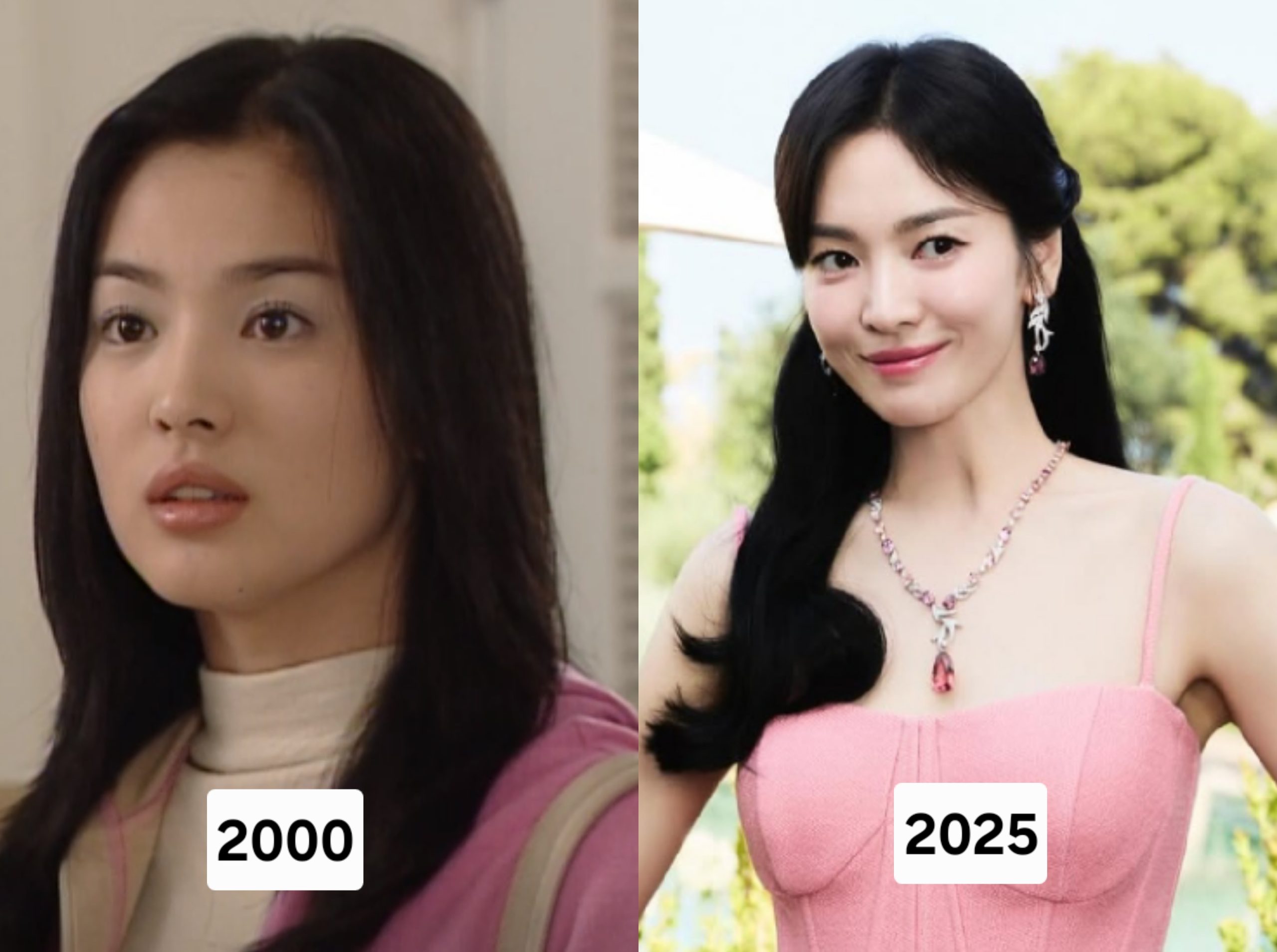 Paras cantik Hye Kyo yang tak pudar dimakan waktu. Foto: Dok. Naver, Instagram @kyo1122