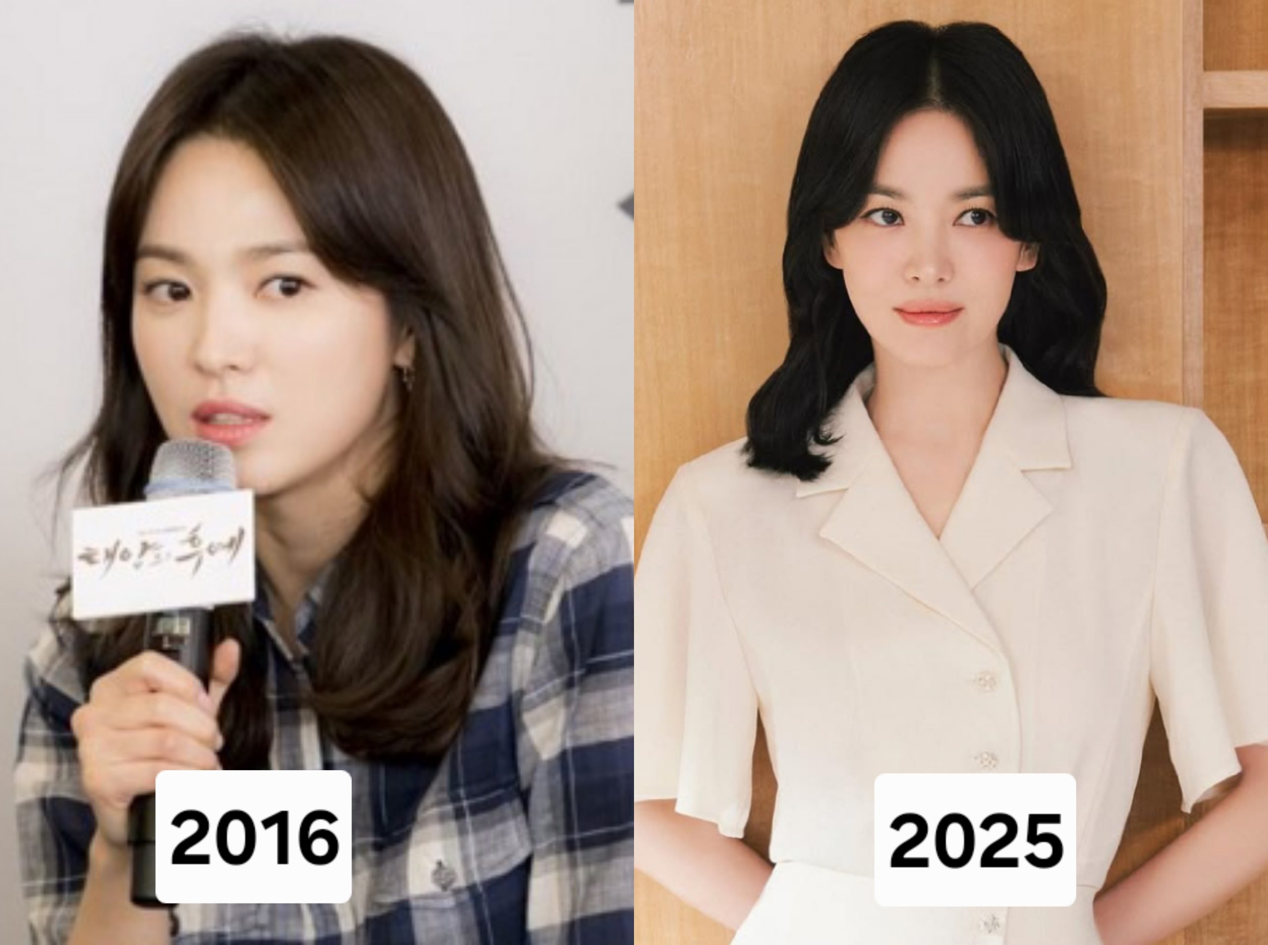 Hye Kyo sepuluha tahun lalu. Foto: Dok. Naver, Instagram @kyo1122