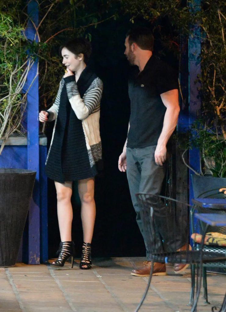Chris Evans bersama Lily Collins (Foto: BACKGIRD/MAST)