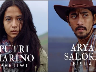 Putri Marino dan Arya Saloka di ‘Empat Musim Pertiwi’ (Foto: Instagram/forkafilms