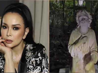 Jennifer Jill alias Mami Ipel dan rumah yang disebut berhantu (Foto: Instagram/hery_lainsisi, jennifer_ipel)