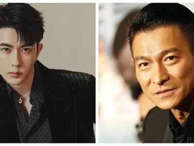 Yu Menglong dan Andy Lau. Foto : Instagram/alanyu0615/Wally Santana/AP/REX/Shutterstock