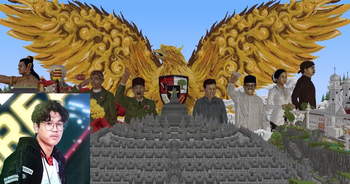 Bangun Miniatur Indonesia, Azrealon dkk Juara Building Minecraft MrBeast