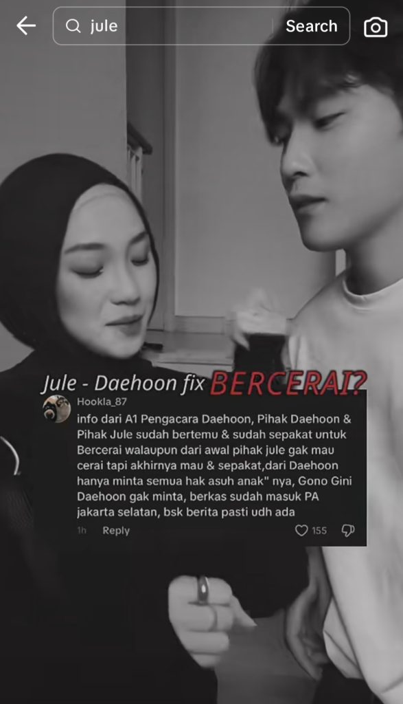 Informasi dari netizen (Foto: TikTok/itstanesaa)