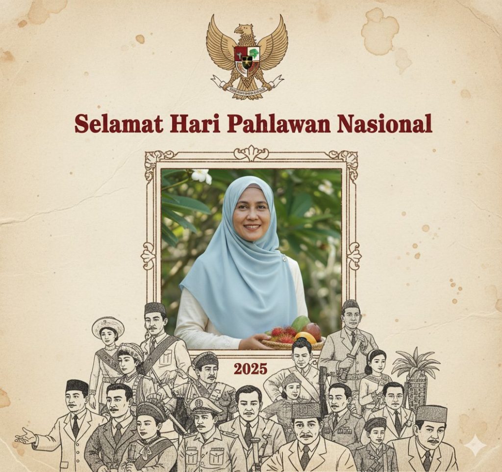 Twibbon tema retro (Foto: Dok. Gemini AI)