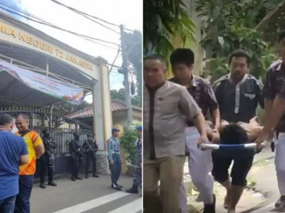Ledakan di SMAN 72 Kelapa Gading, Jakarta Utara (Foto: Istimewa)