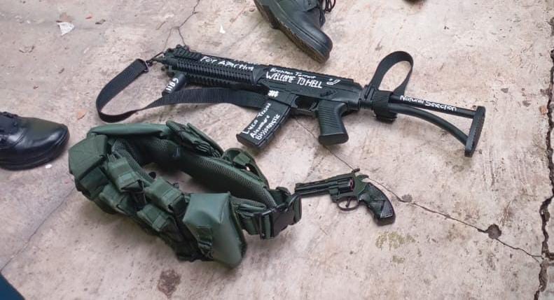 Senjata mainan yang ditemukan (Foto: Dok. Istimewa)