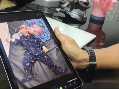 Balita tanpa Tempurung Kepala. Foto : Dok Nyata