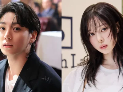 Jungkook BTS dan Winter aespa dirumorkan berpacaran. Foto: Dok. Weverse