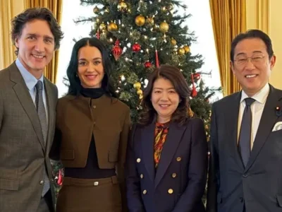 Katy Perry menemani kekasihnya, Justin Trudeau, dalam kunjungan diplomatik ke Jepang. Foto : Fumio Kishida/X