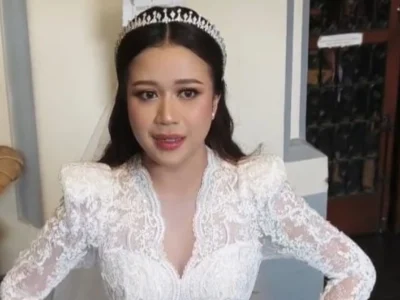 Brisia Jodie sebelum pemberkatan (Foto: Nyata/Bayu)