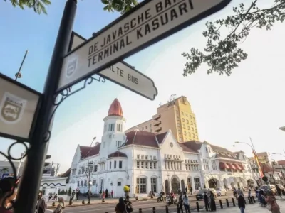 DESTINASI LIBURAN TAHUN BARU: Kawasan wisata Kota Lama Surabaya. Foto: Pemkot Surabaya